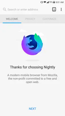 Firefox Nightly android App screenshot 7